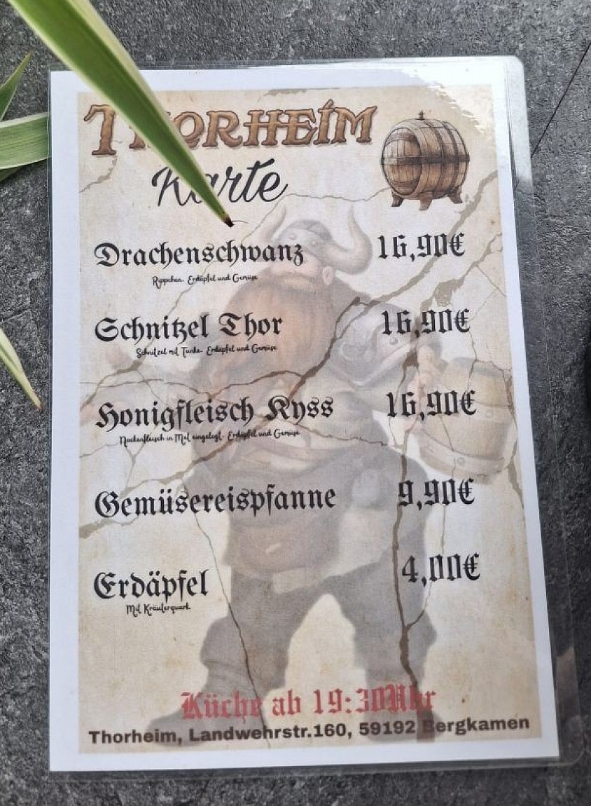 Speisekarte